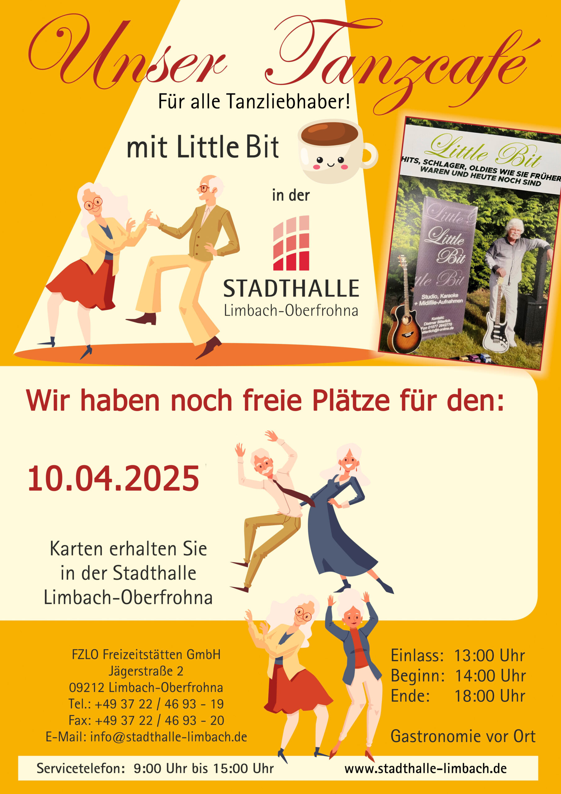 Tanzcafé mit Livemusik von Little Bit