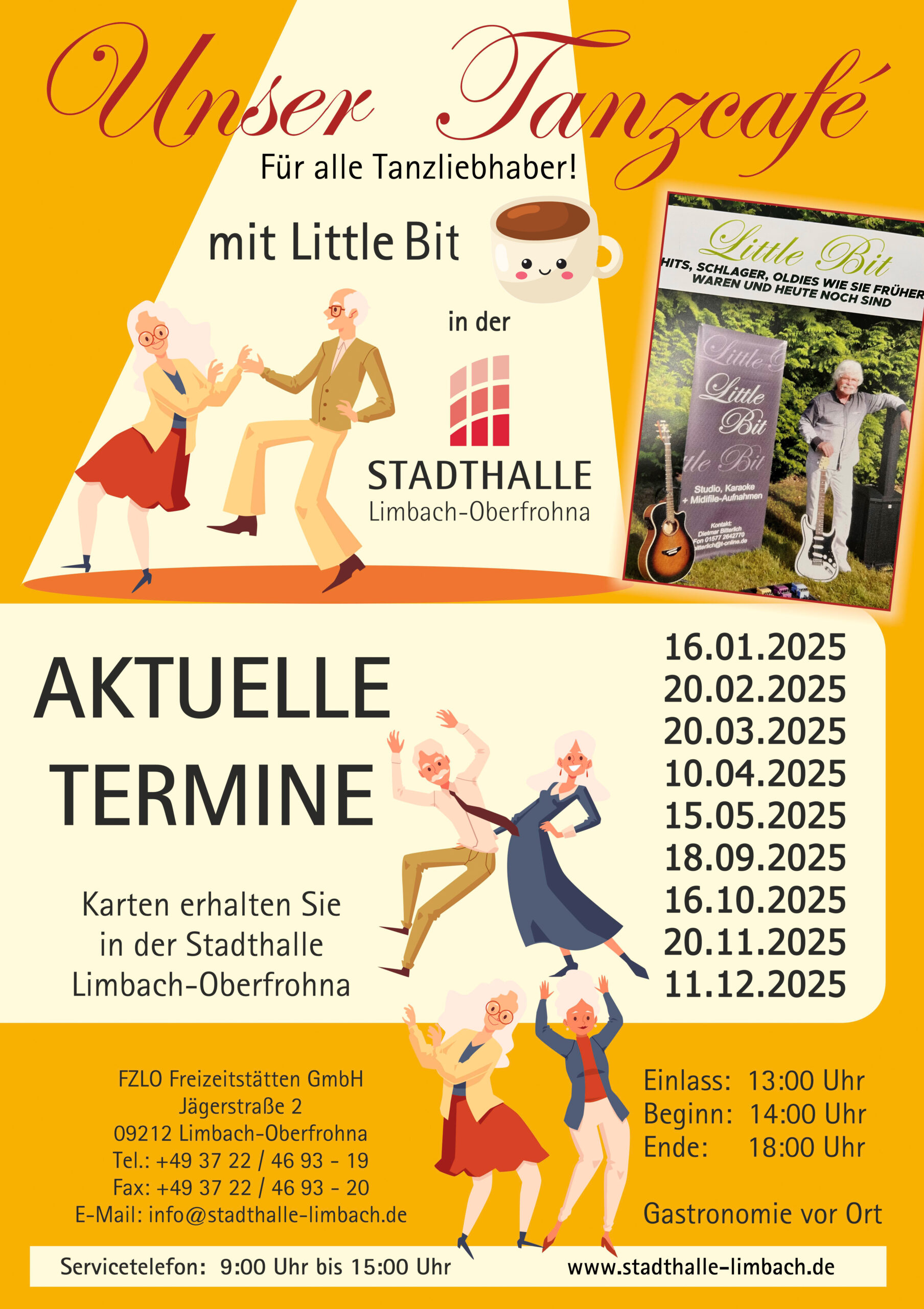 Weihnachts-Tanzcafé mit Livemusik von Little Bit