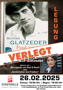Lesung & Talk mit Winfried Glatzeder: „Paul und ich“