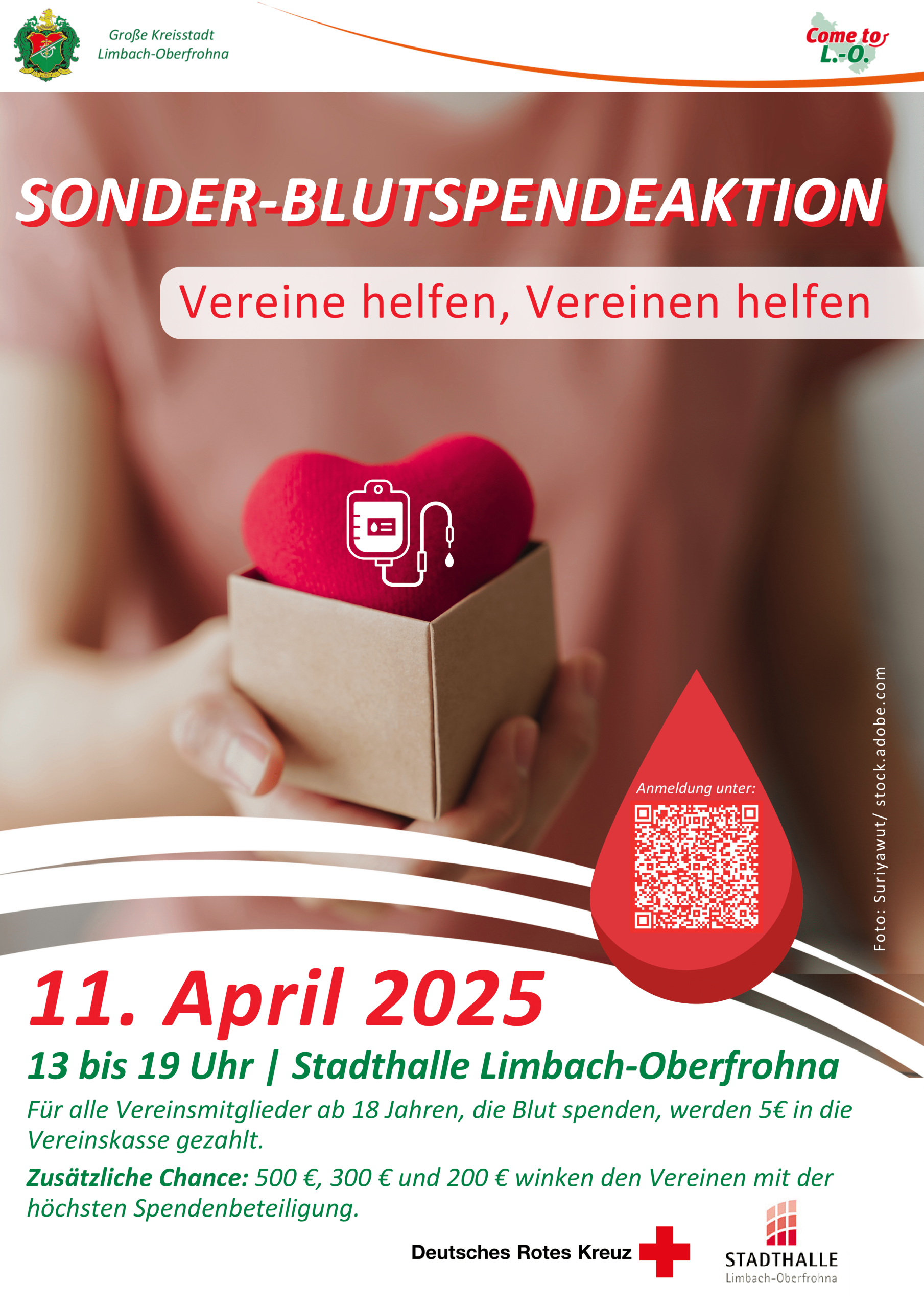 4. Vereinsblutspende in der Stadthalle Limbach-Oberfrohna