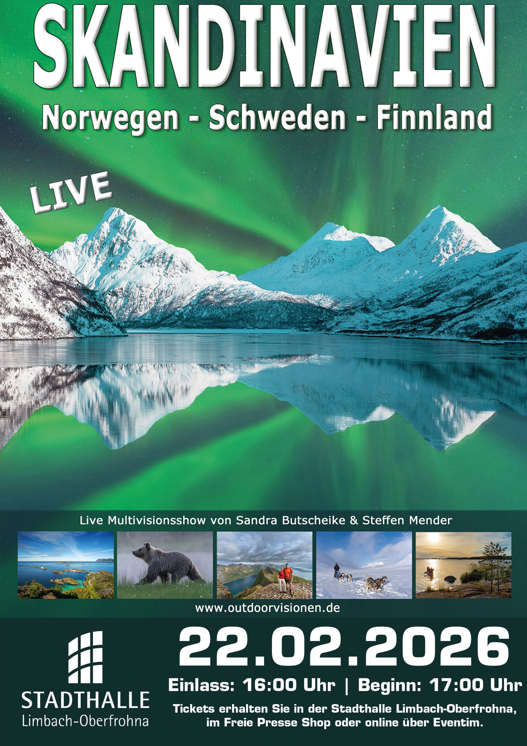 Multivisionshow mit Sandra Butscheik und Steffen Mender: Skandinavien – Norwegen, Schweden & Finnland