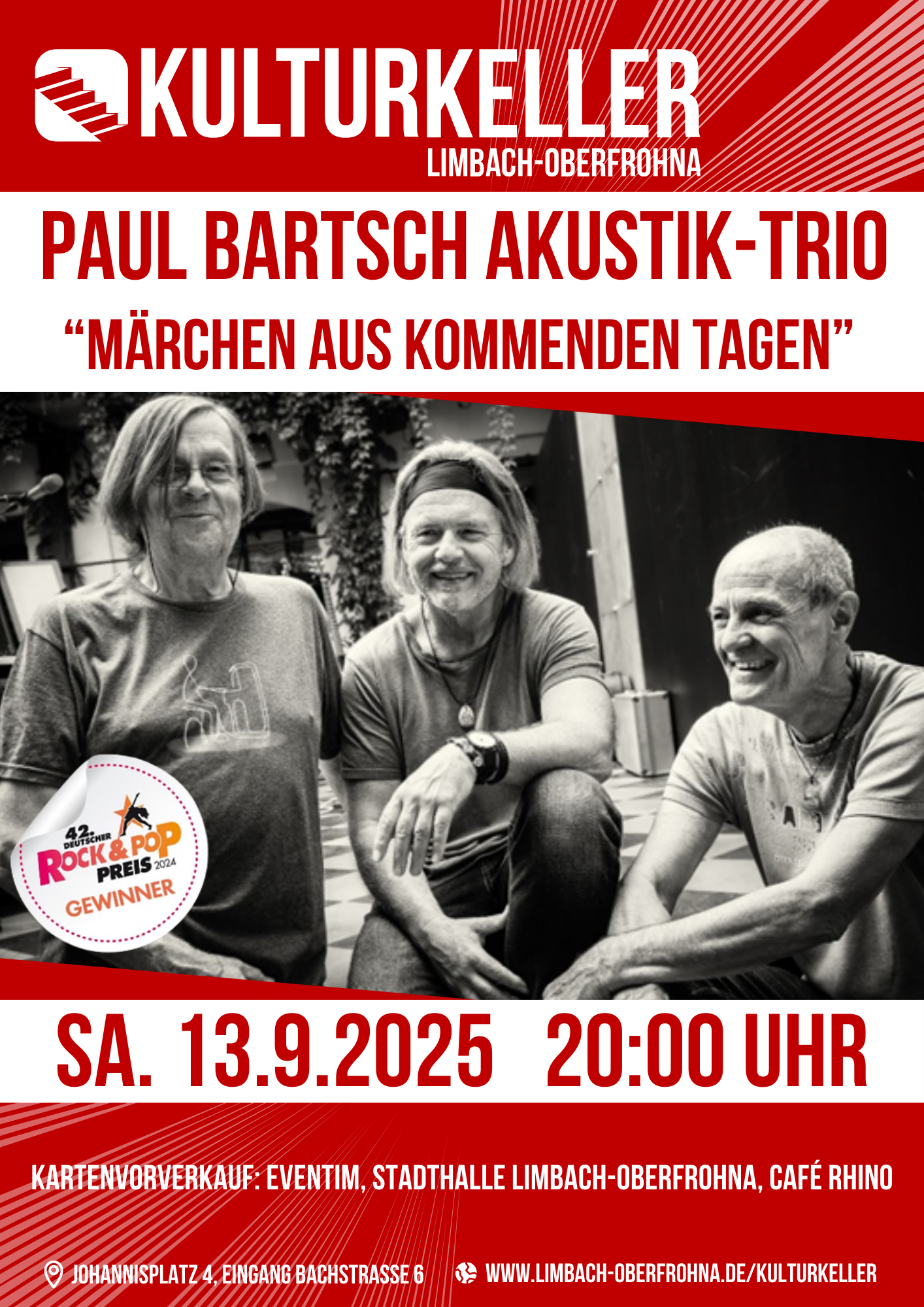 KULTURKELLER: Paul Martsch Akustik-Trio